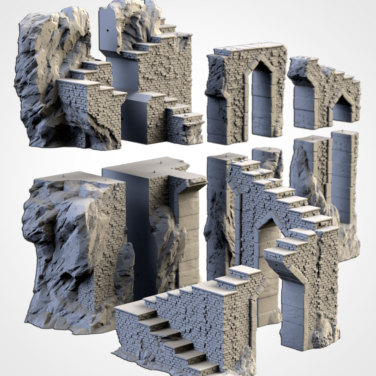Dwarven Mines – Modular Terrain Set for 28–32mm Games