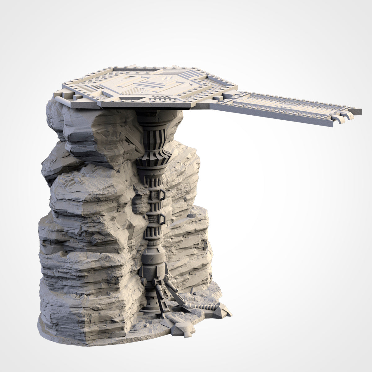 SciFi Desert City – Modular Elevated Terrain for 28–32mm Games