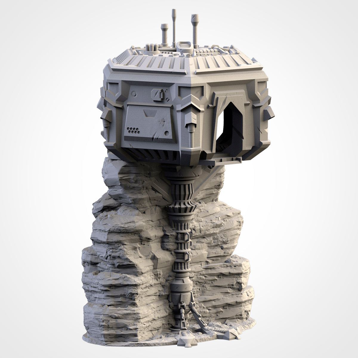 SciFi Desert City – Modular Elevated Terrain for 28–32mm Games