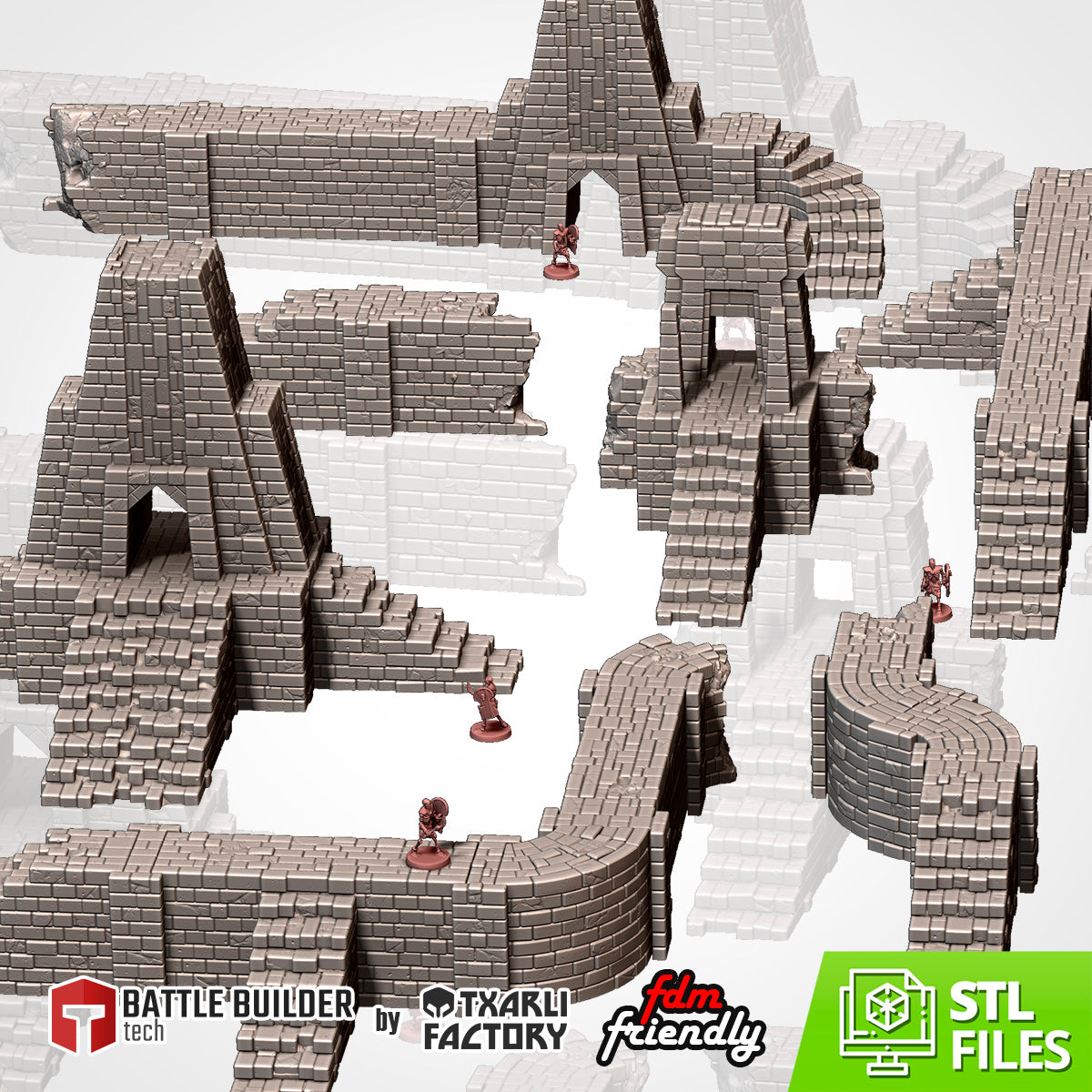 Modular Civilization | 3D Printed Ancient Ruins Terrain for 28–32mm Wargaming