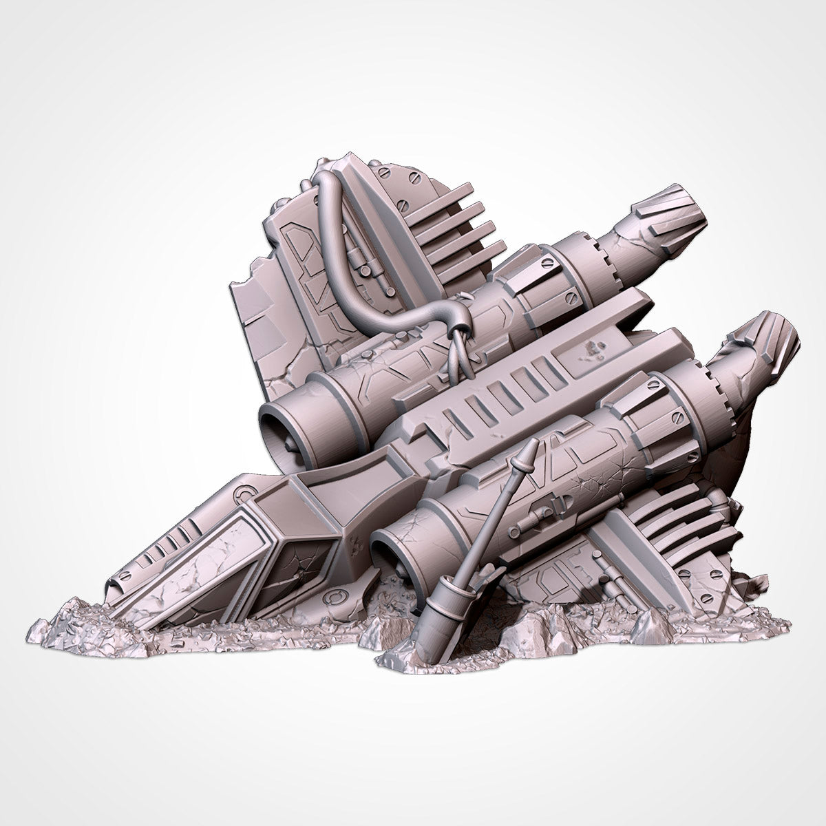 Crashed Starfighters – Wrecked Spacecraft Terrain for 28–32mm Games