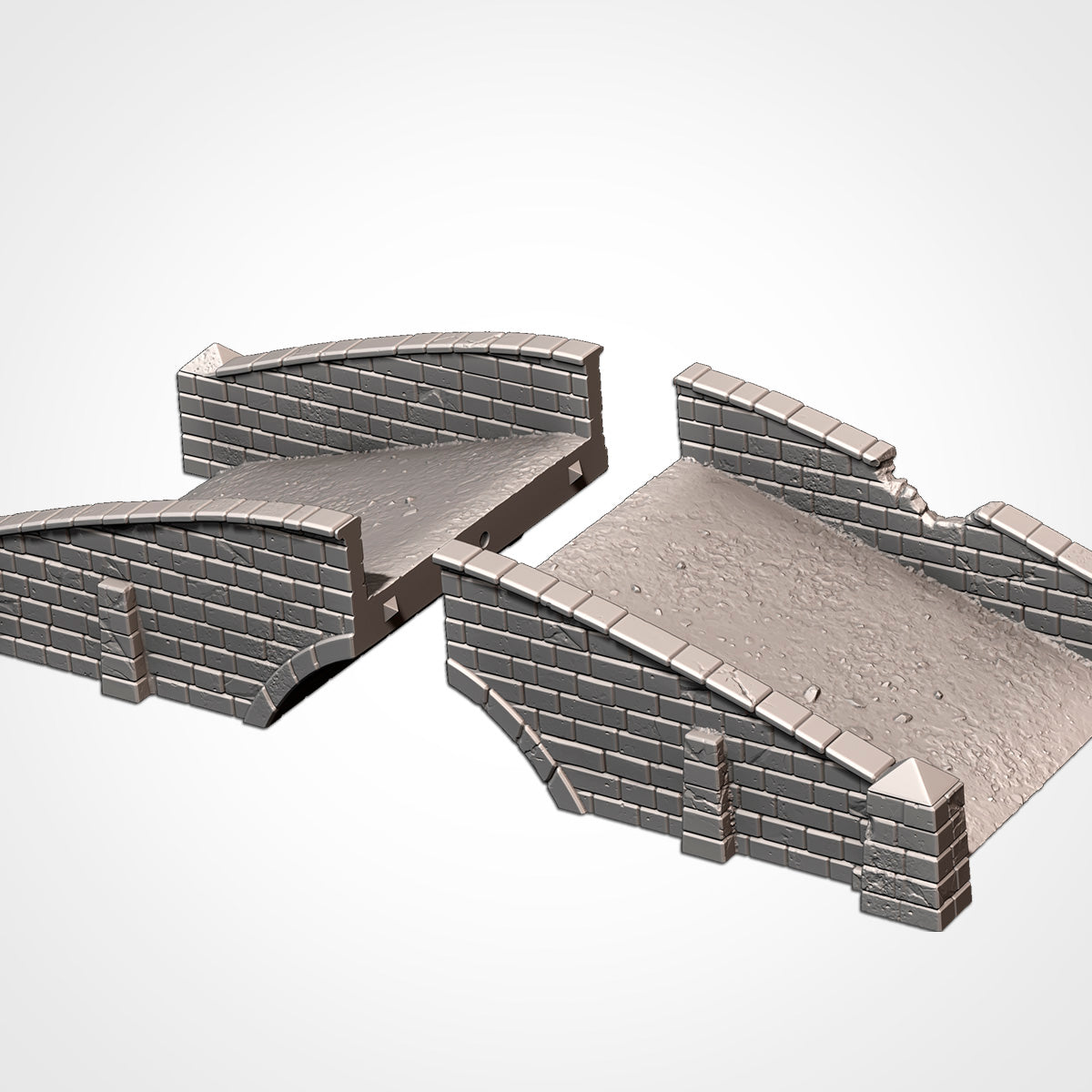 Medieval Bridges | 3D Printed Fantasy Terrain Set for 28–32mm Wargaming