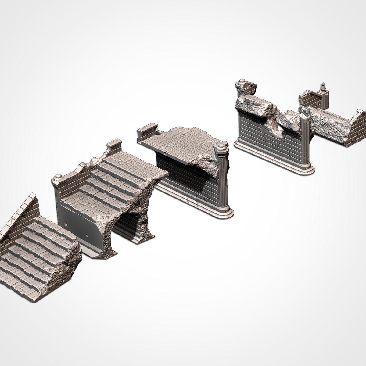 Medieval Bridges | 3D Printed Fantasy Terrain Set for 28–32mm Wargaming