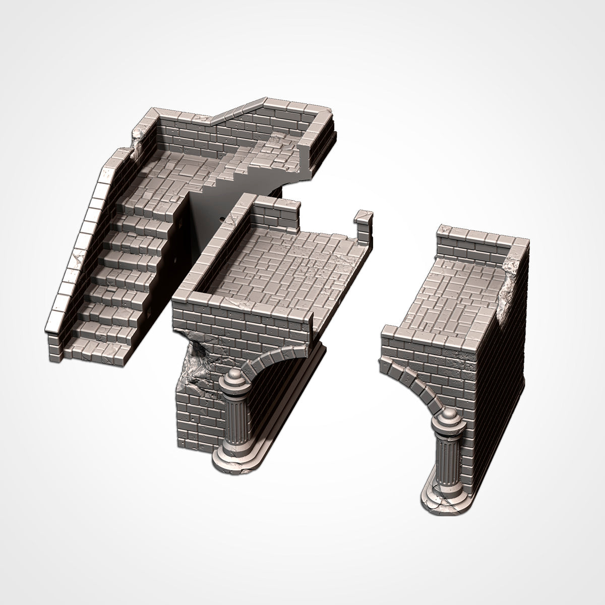 Medieval Bridges | 3D Printed Fantasy Terrain Set for 28–32mm Wargaming