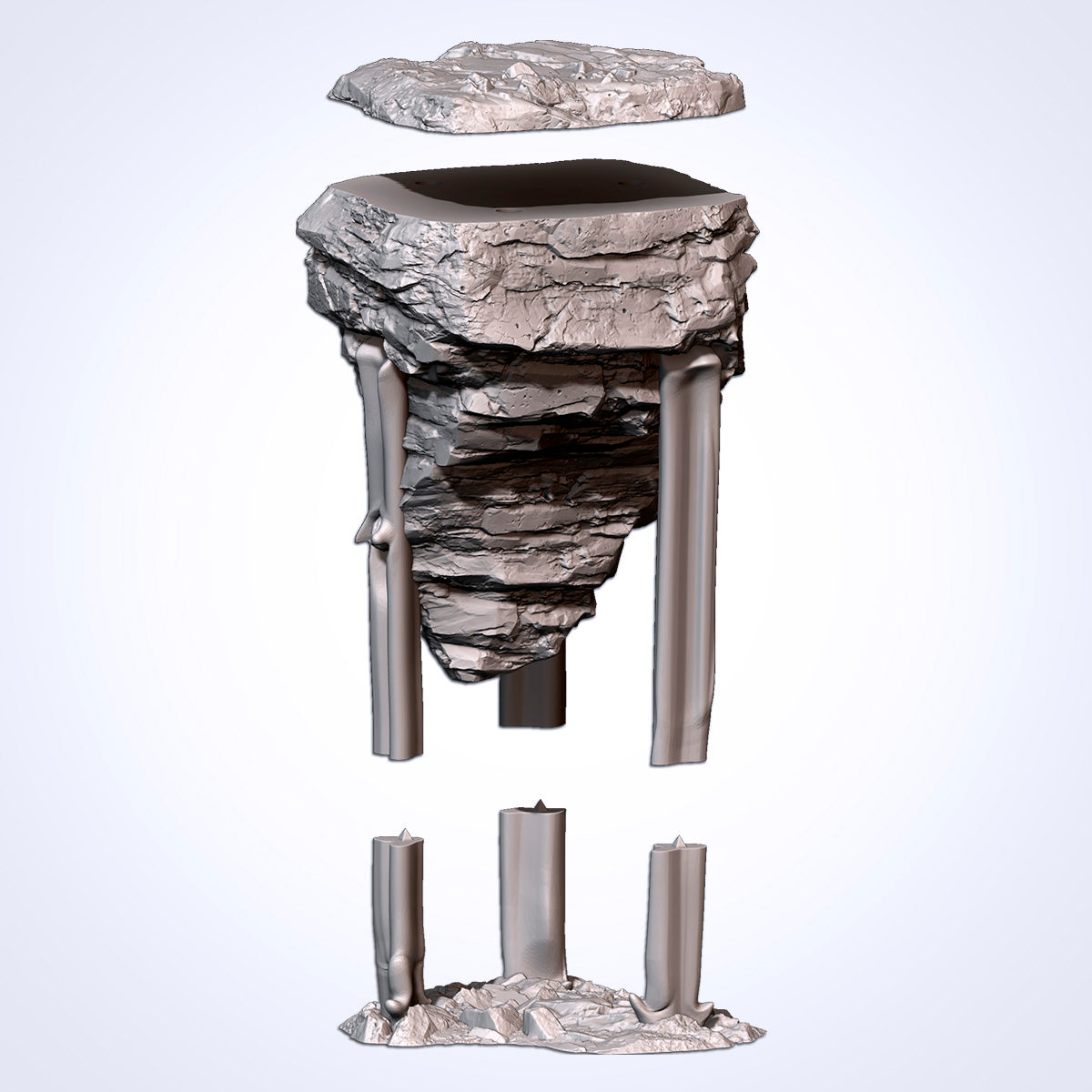 Floating Rocks – Modular Suspended Stone Platforms for 28–32mm Games
