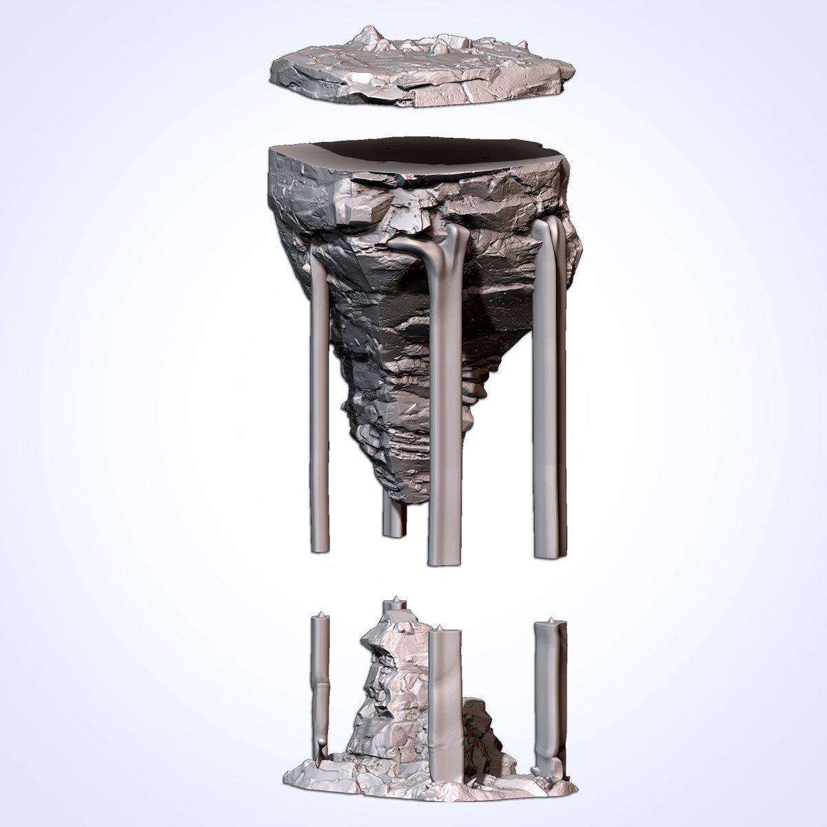 Floating Rocks – Modular Suspended Stone Platforms for 28–32mm Games