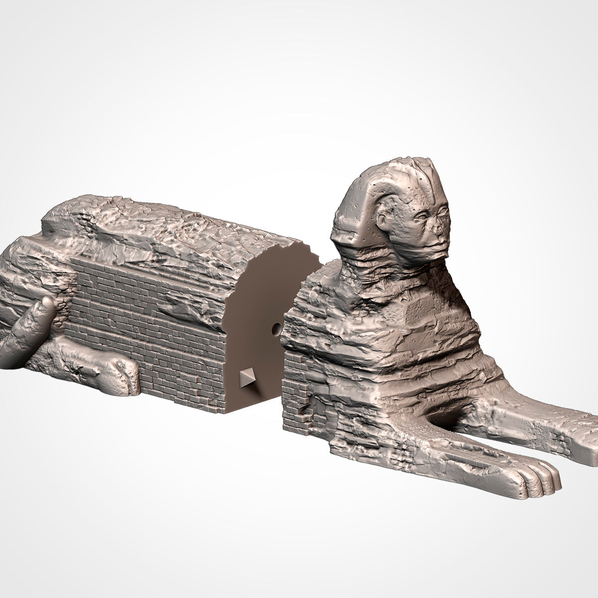 Egyptian Terrain – Pyramid, Sphinx, and Desert Set for 28–32mm Games
