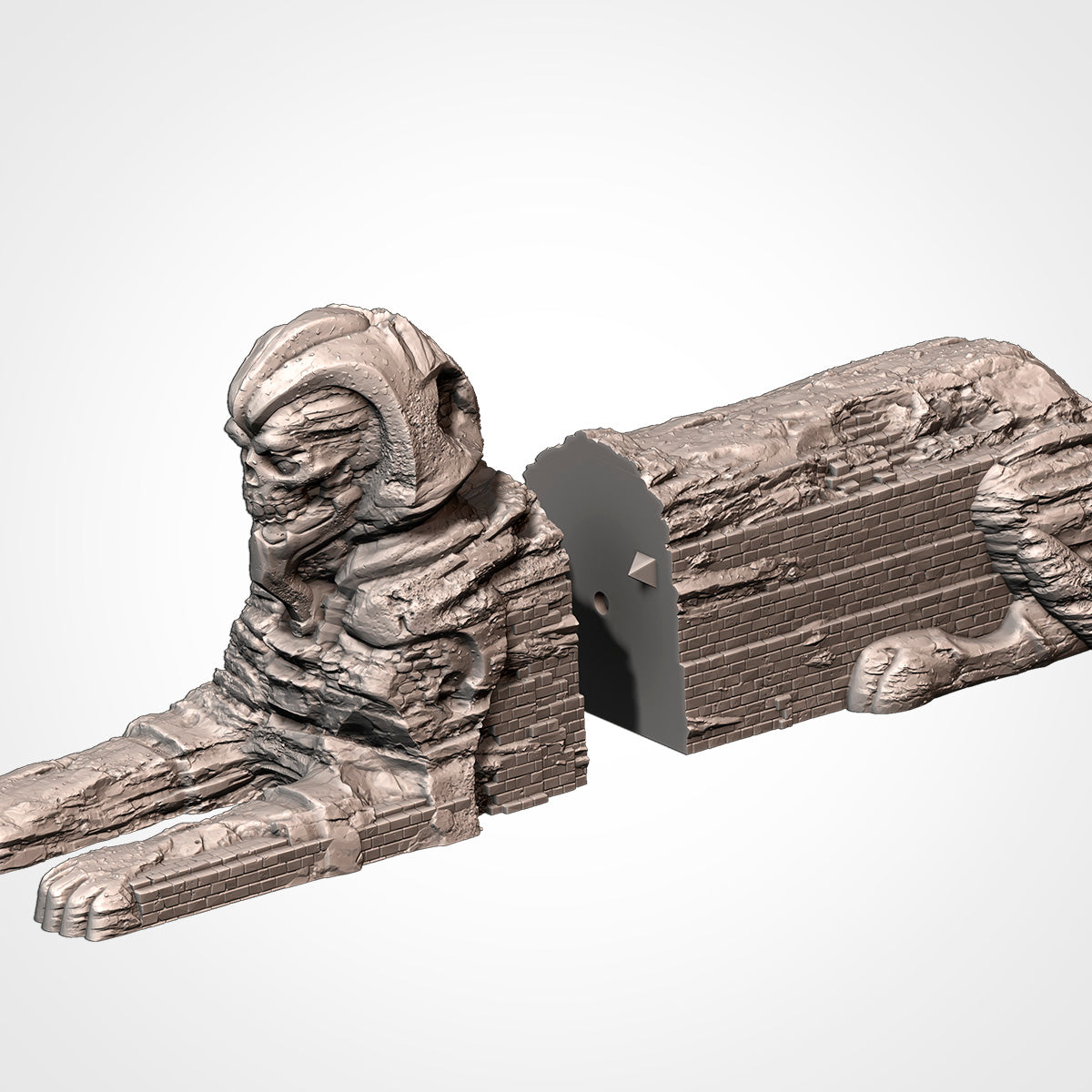 Egyptian Terrain – Pyramid, Sphinx, and Desert Set for 28–32mm Games