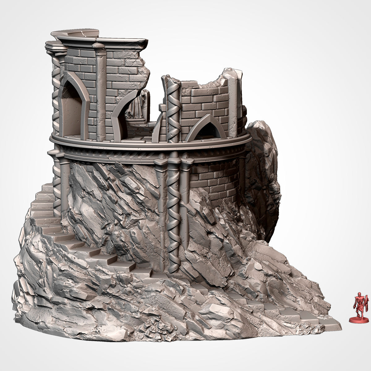 Ruins on the Mountain – Cliffside Fantasy Terrain for 28–32mm Games