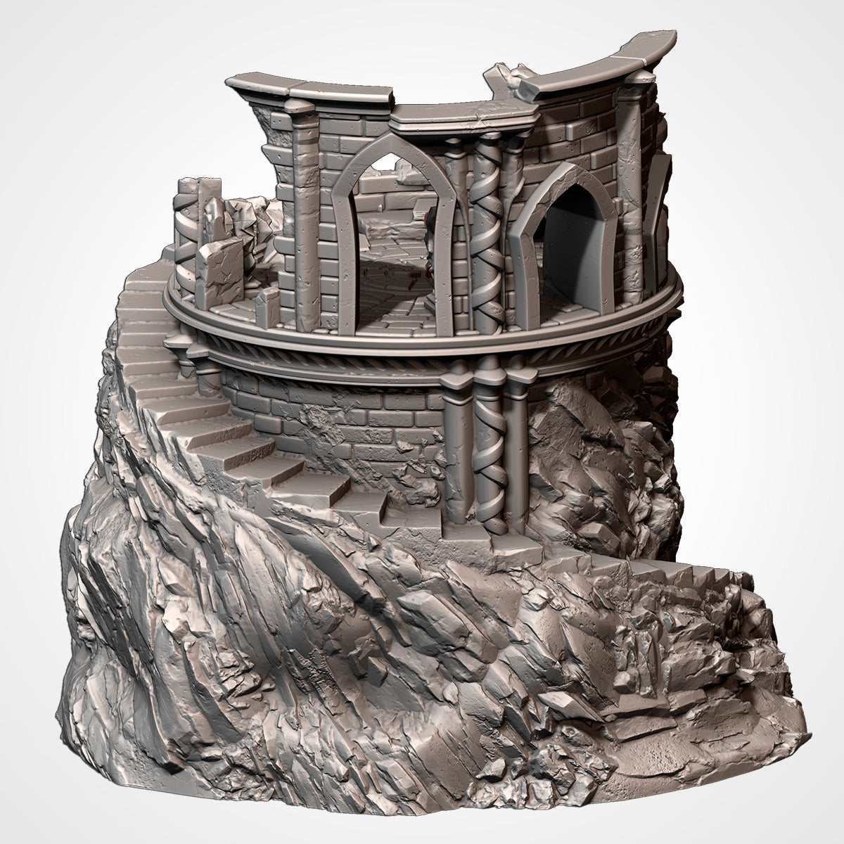 Ruins on the Mountain – Cliffside Fantasy Terrain for 28–32mm Games