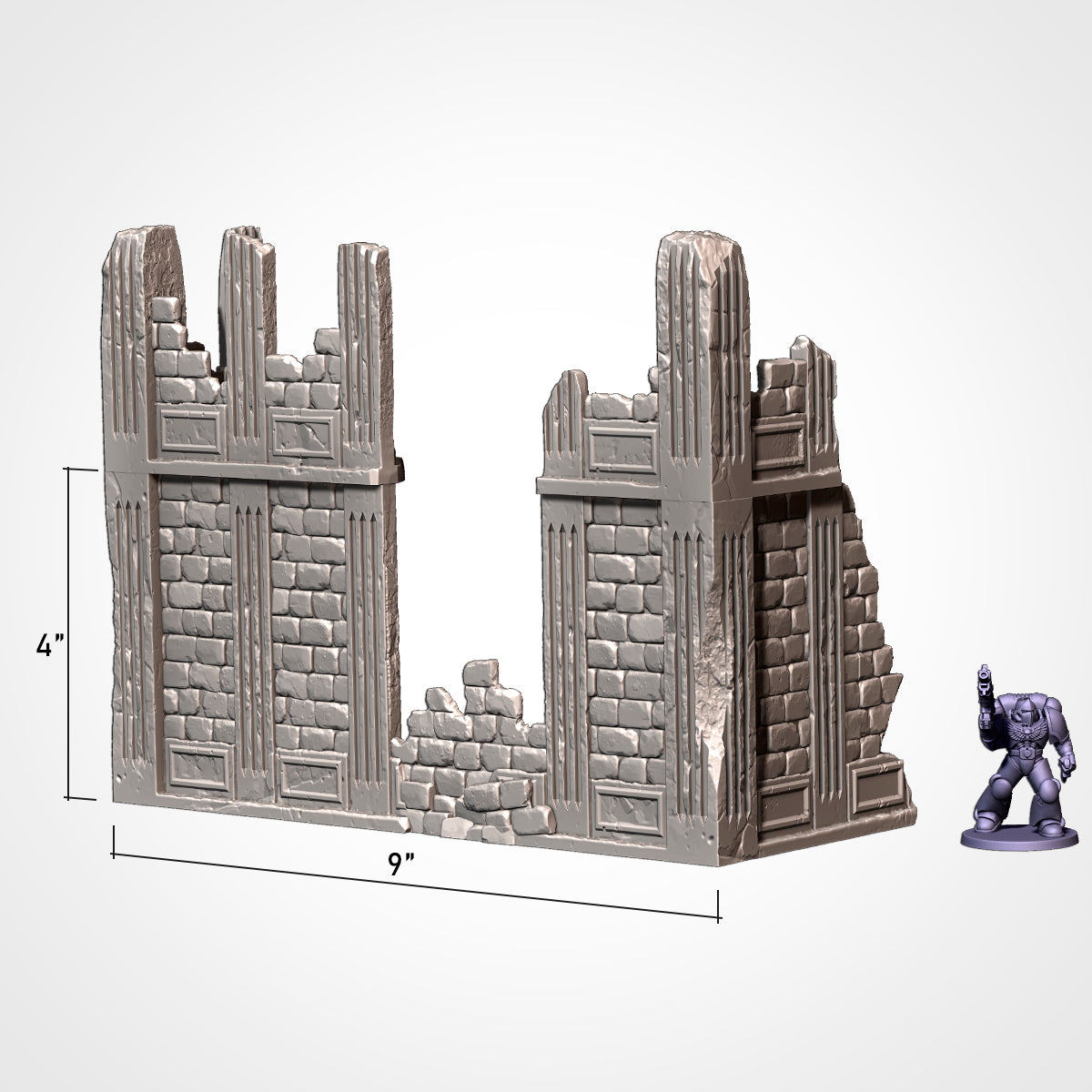 City Ruins – GW-Style (Old) Modular Terrain for 28–32mm Games