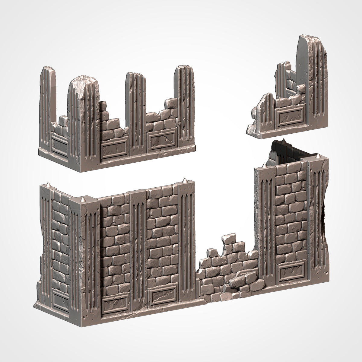 City Ruins – GW-Style (Old) Modular Terrain for 28–32mm Games