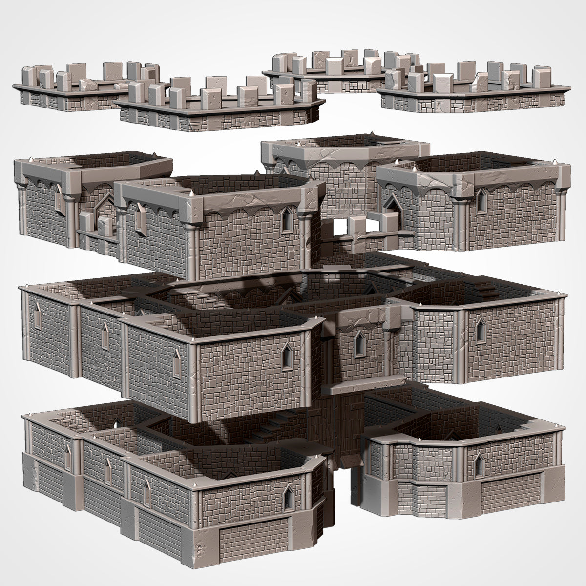 Castle Stronghold – 3D Printed Fortress Terrain for 28–32mm Games