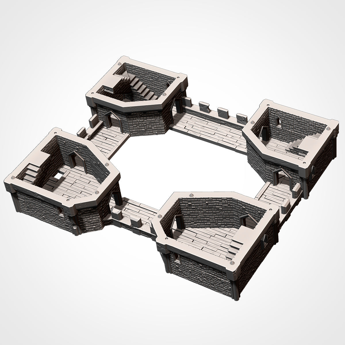 Castle Stronghold – 3D Printed Fortress Terrain for 28–32mm Games