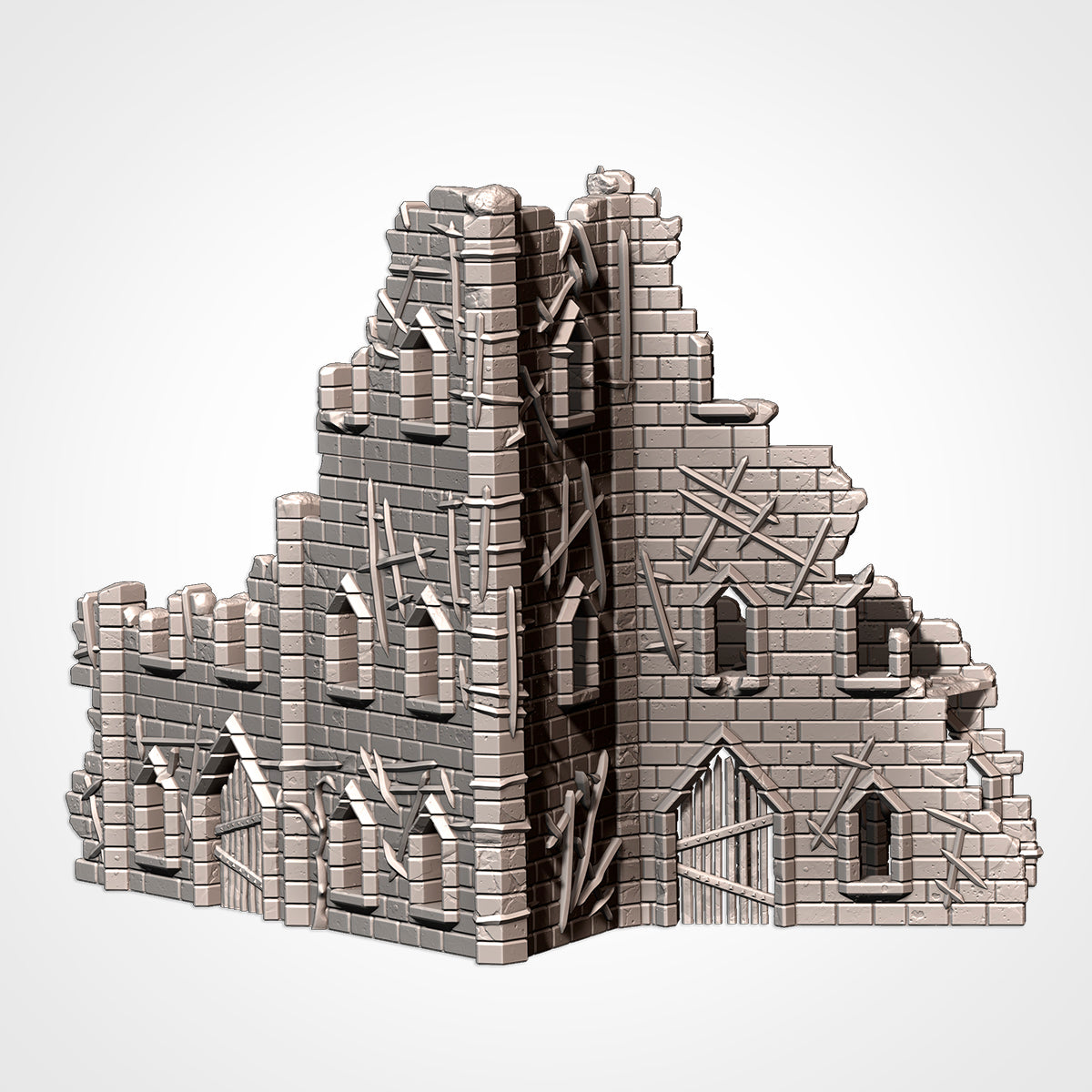 Cursed Fortress – Modular Gothic Ruins Terrain for 28–32mm Games