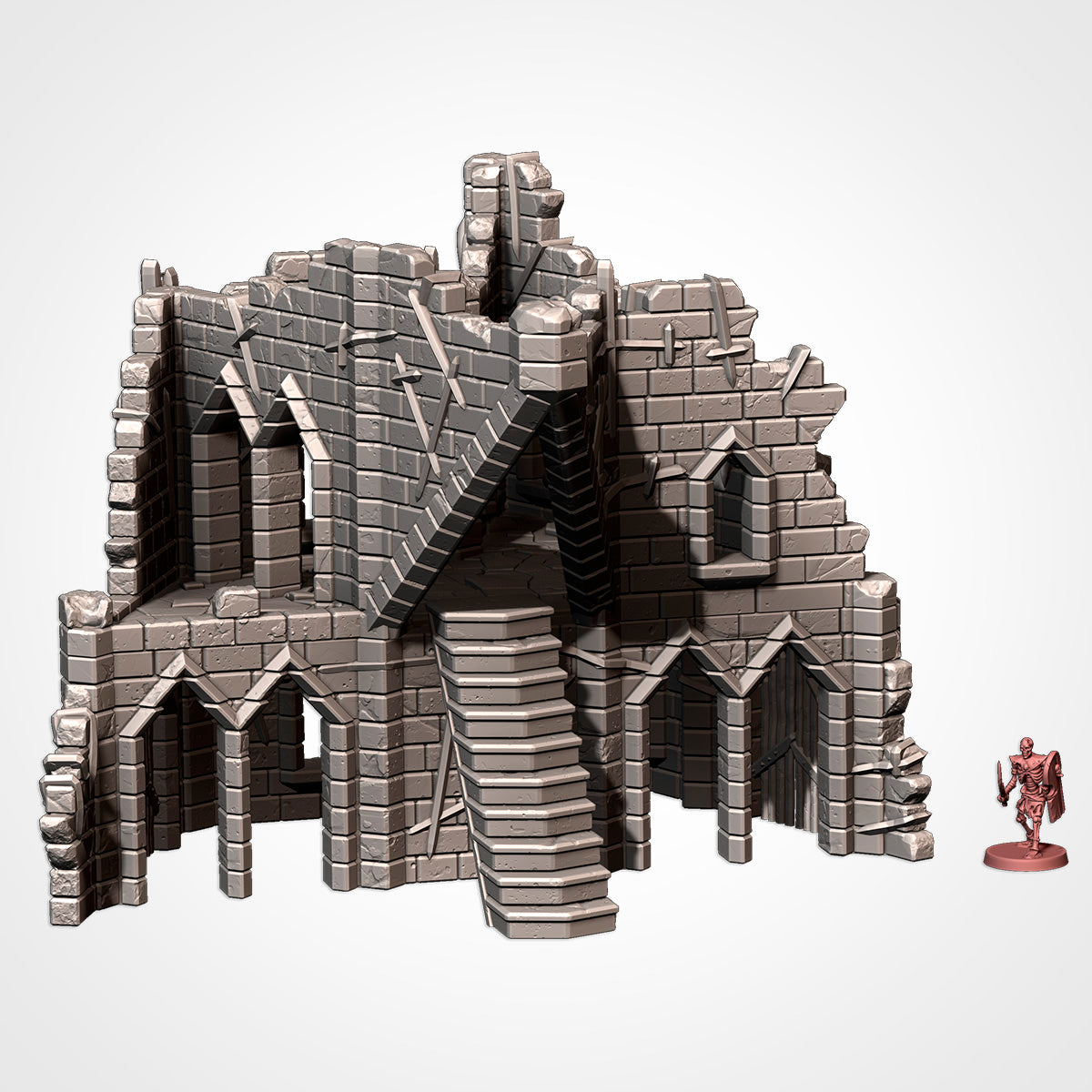 Cursed Fortress – Modular Gothic Ruins Terrain for 28–32mm Games