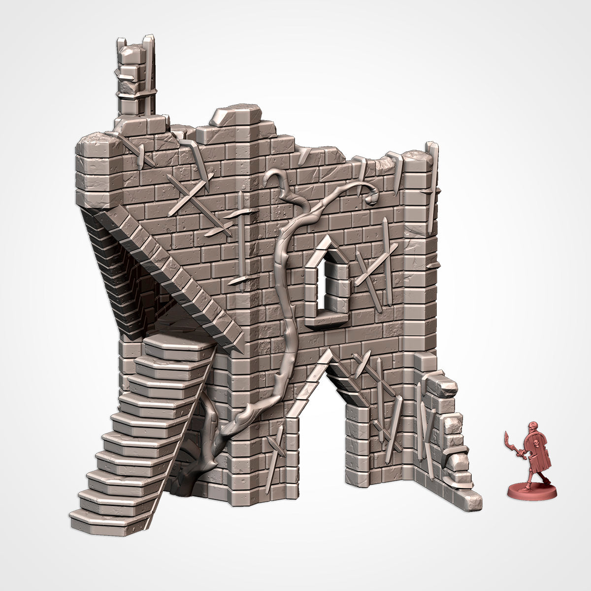 Cursed Fortress – Modular Gothic Ruins Terrain for 28–32mm Games