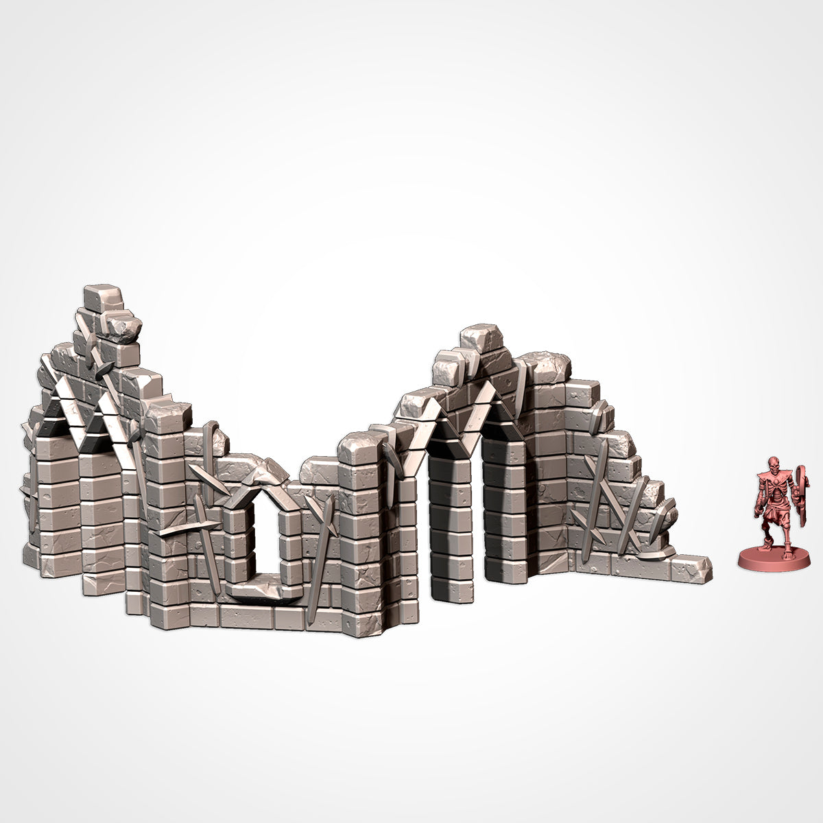 Cursed Fortress – Modular Gothic Ruins Terrain for 28–32mm Games