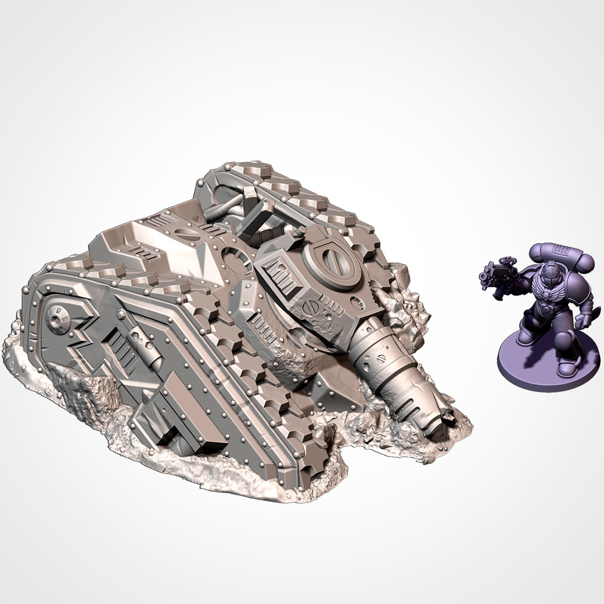 Destroyed Imperial Tanks – Destroyed Tank Terrain for 28–32mm Games