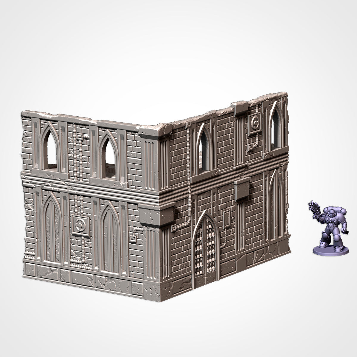 UKTC Cathedral Ruins Set - Gothic Wargaming Terrain for 28-32mm games