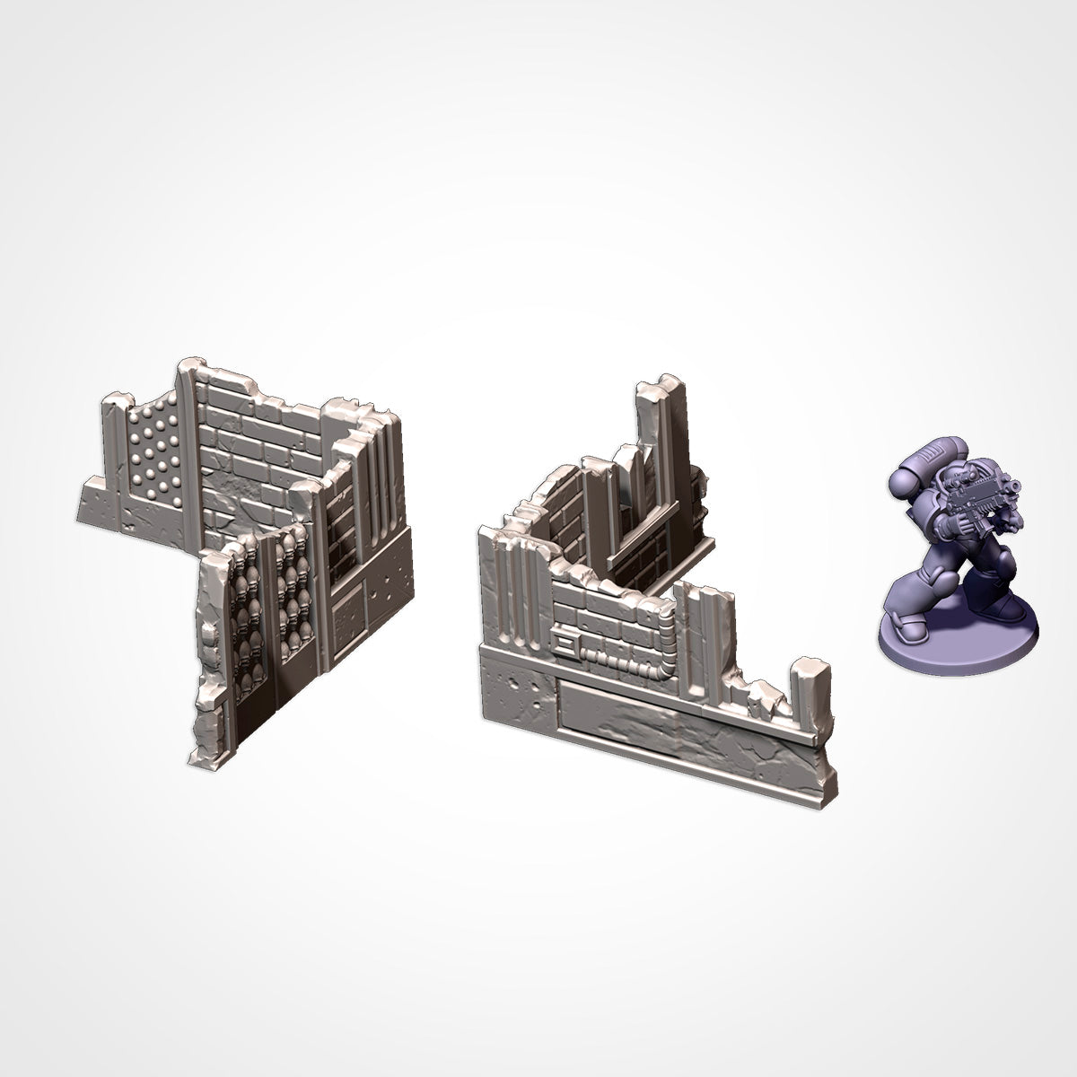 UKTC Cathedral Ruins Set - Gothic Wargaming Terrain for 28-32mm games