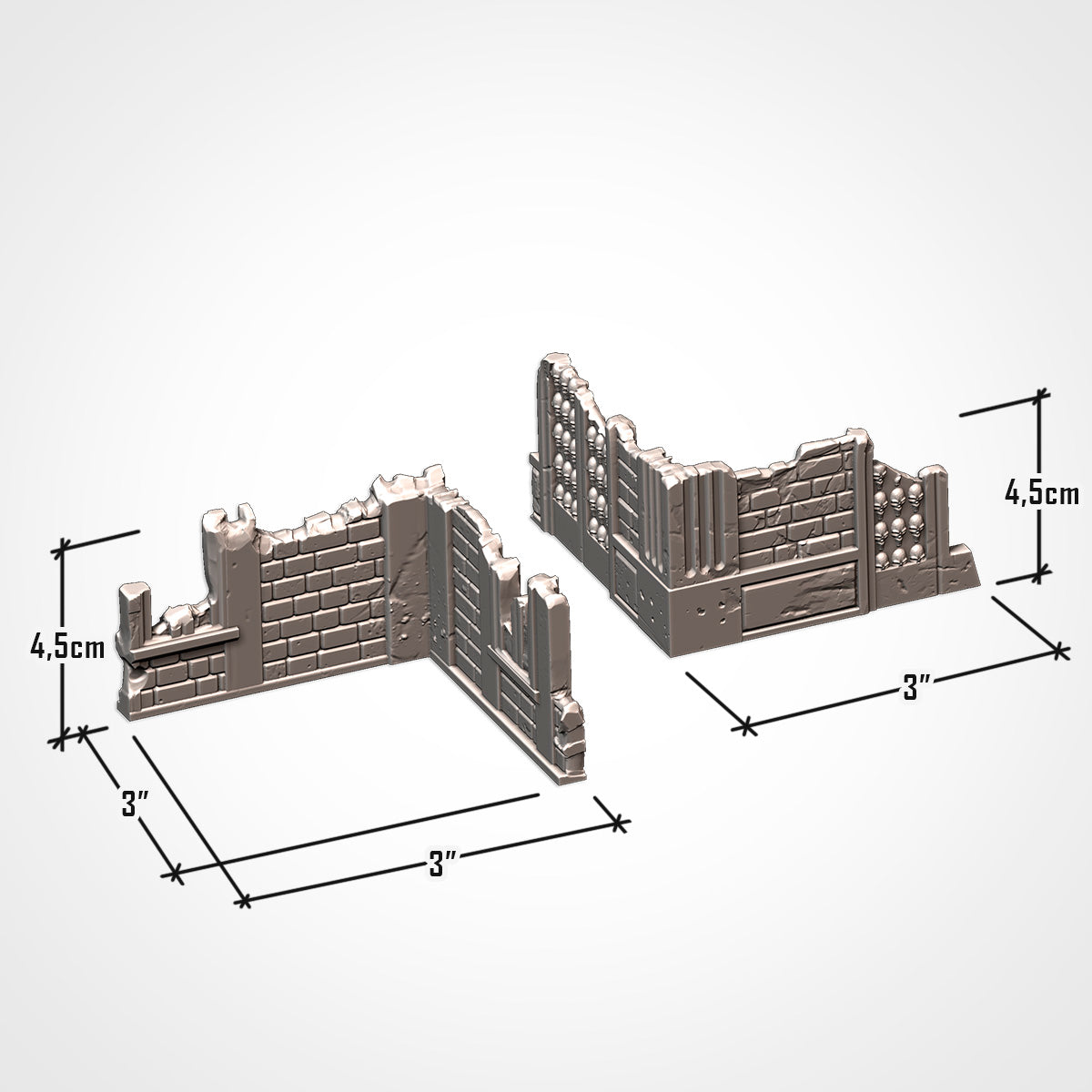 UKTC Cathedral Ruins Set - Gothic Wargaming Terrain for 28-32mm games