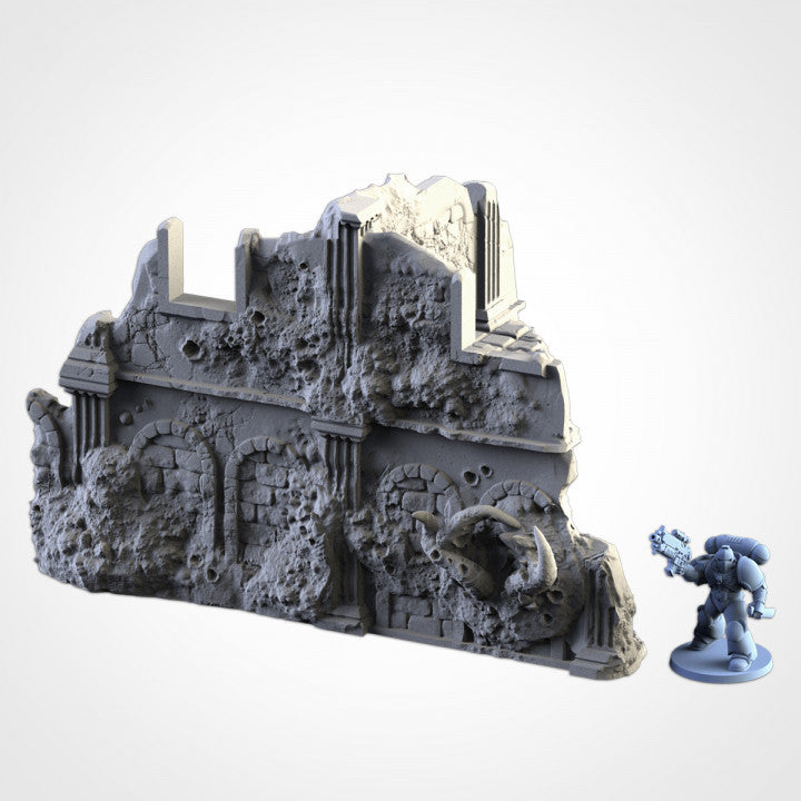 Infected Ruins – Corrupted Gothic Terrain for 28–32mm Games