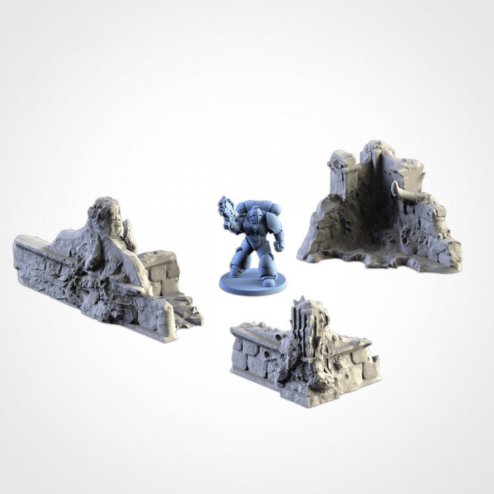Infected Ruins – Corrupted Gothic Terrain for 28–32mm Games