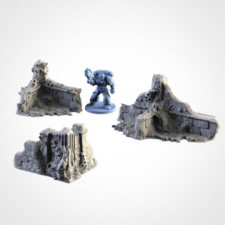 Infected Ruins – Corrupted Gothic Terrain for 28–32mm Games