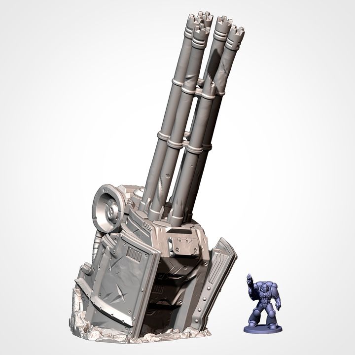 Destroyed Warlord Titan – Crashed Titan Terrain for 28–32mm Sci-Fi Wargaming