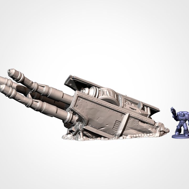 Destroyed Warlord Titan – Crashed Titan Terrain for 28–32mm Sci-Fi Wargaming