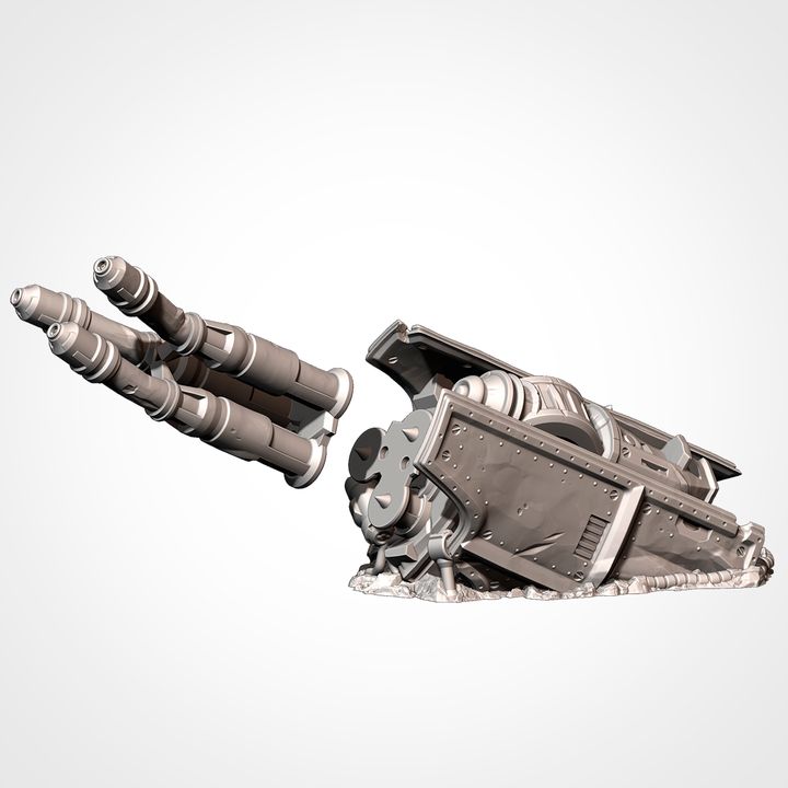 Destroyed Warlord Titan – Crashed Titan Terrain for 28–32mm Sci-Fi Wargaming