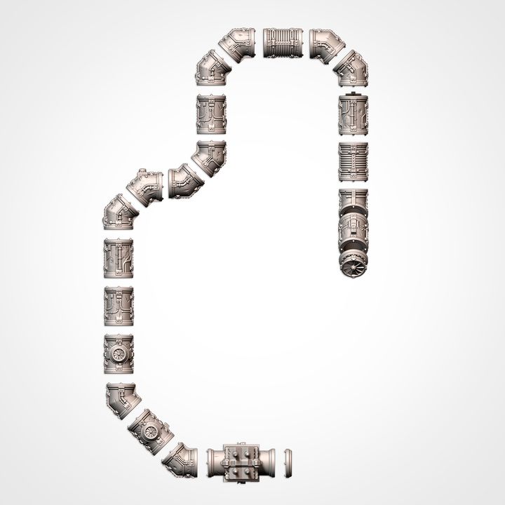 Modular Pipes – Industrial Terrain Set for 28–32mm Games