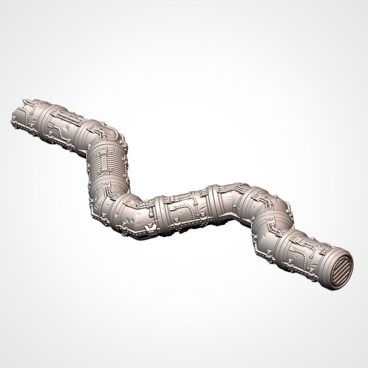 Modular Pipes – Industrial Terrain Set for 28–32mm Games