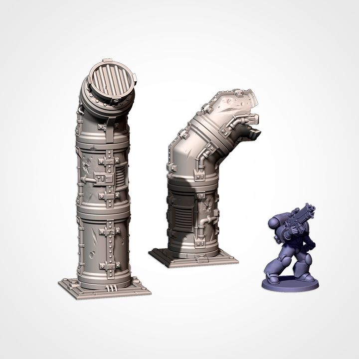 Modular Pipes – Industrial Terrain Set for 28–32mm Games