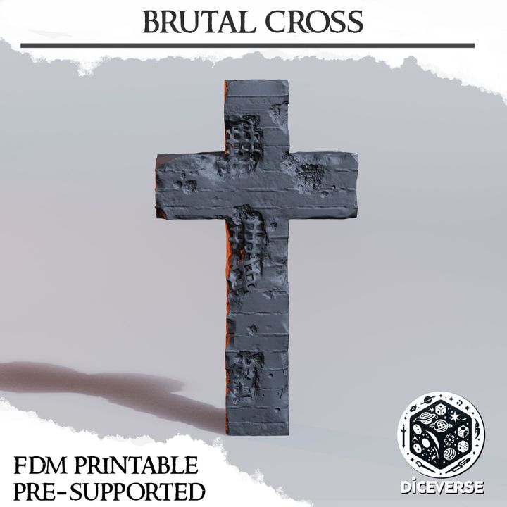Brutal Cross - Trench Crusade Religious Centerpiece Terrain