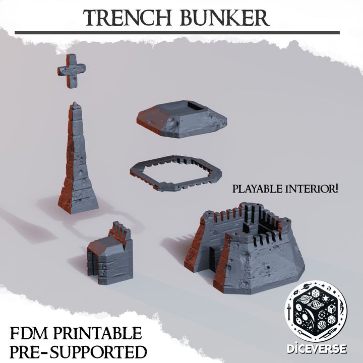Trench Bunker – Trench Crusade Sanctified Stronghold Terrain
