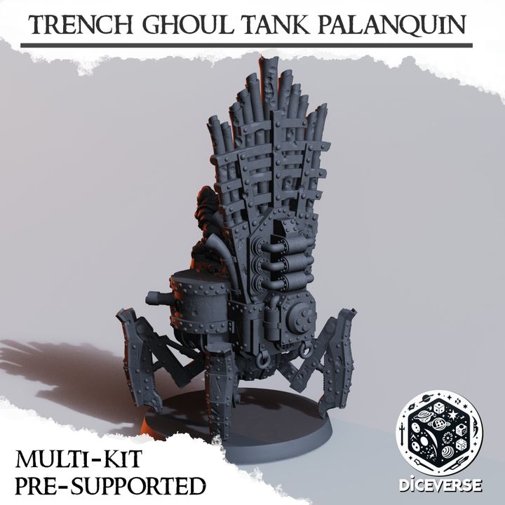 Trench Ghoul Tank Palanquin – Trench Ghoul Leader for Trench Crusade