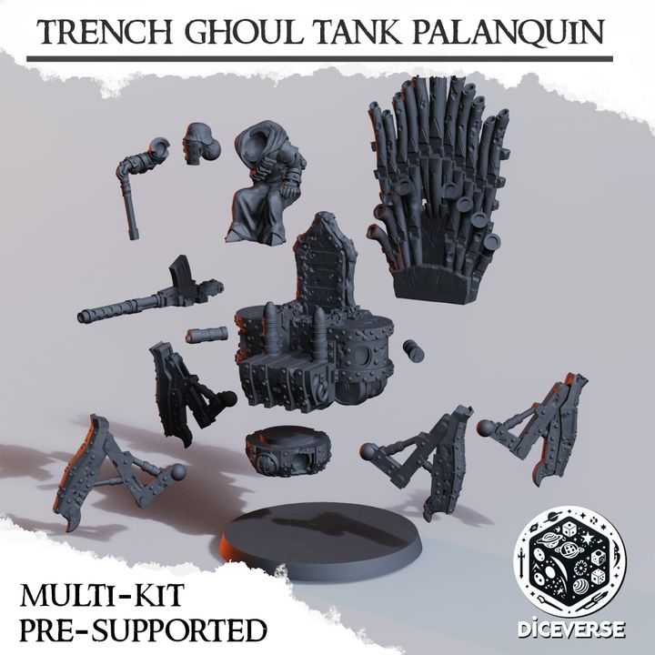 Trench Ghoul Tank Palanquin – Trench Ghoul Leader for Trench Crusade