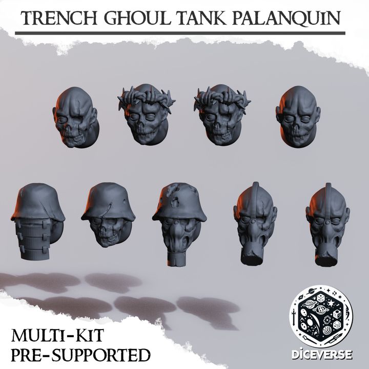 Trench Ghoul Tank Palanquin – Trench Ghoul Leader for Trench Crusade