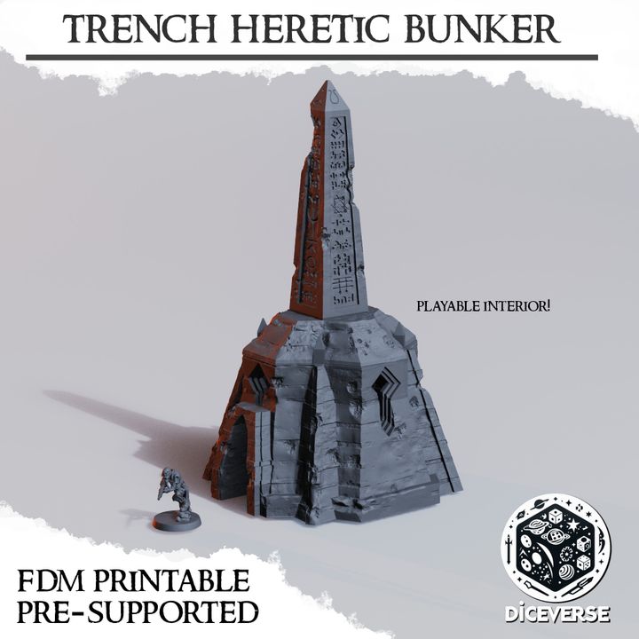 Heretic Bunker - Trench Crusade Bunker Terrain Kit