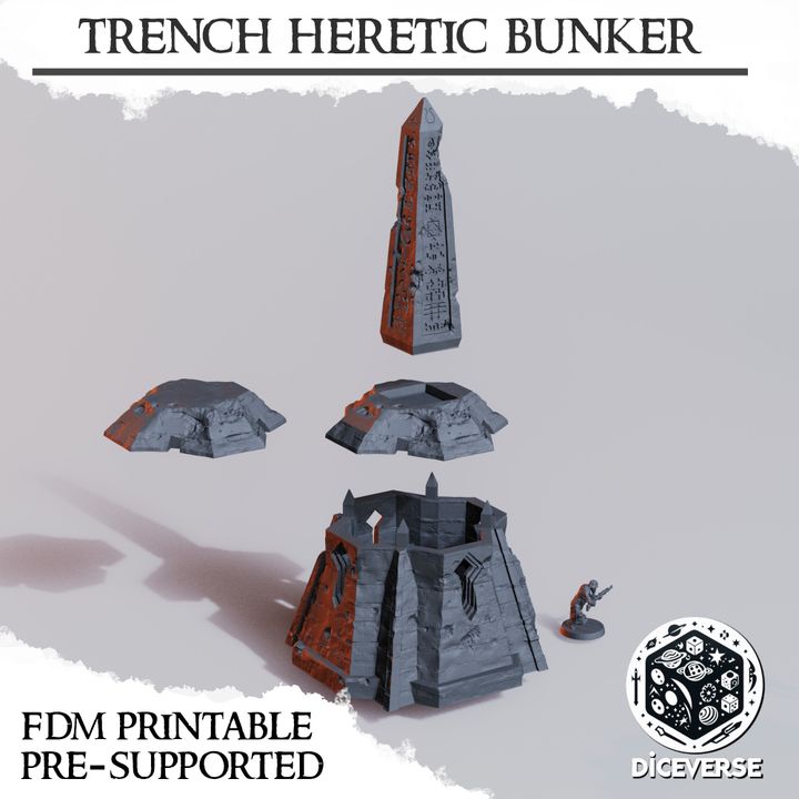 Heretic Bunker - Trench Crusade Bunker Terrain Kit