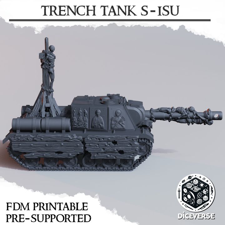 Trench Tank S-ISU - Trench Crusade Mobile Artillery Tanks