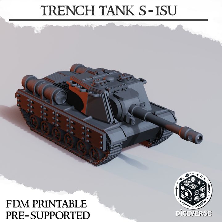 Trench Tank S-ISU - Trench Crusade Mobile Artillery Tanks