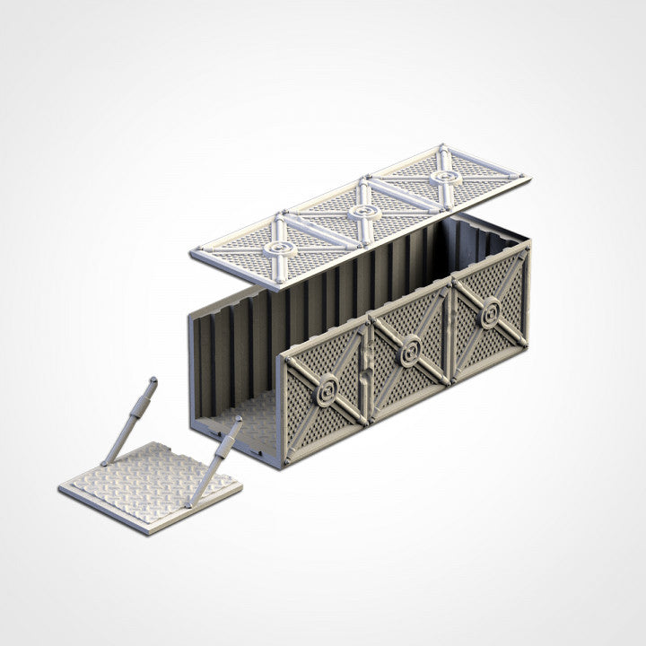 Provisions & Containers – Sci-Fi Scatter Terrain for 28–32mm Wargames