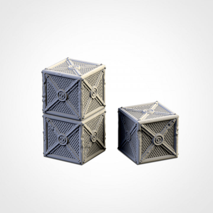 Provisions & Containers – Sci-Fi Scatter Terrain for 28–32mm Wargames