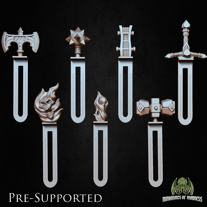 Armory of the Ancients – Fantasy Weapon Bookmarks (Single or Full Set)