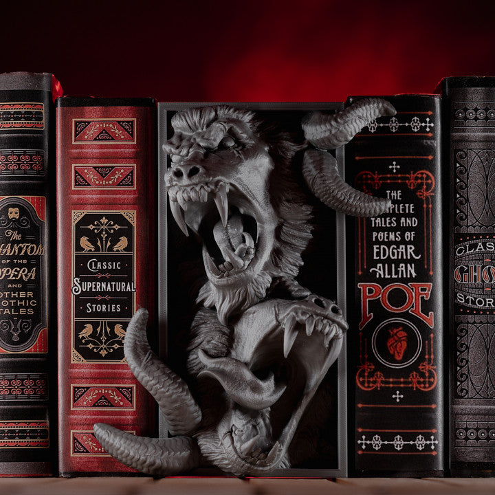 Demon of Madness – Book Nook or Twin-Maw Bookend Set