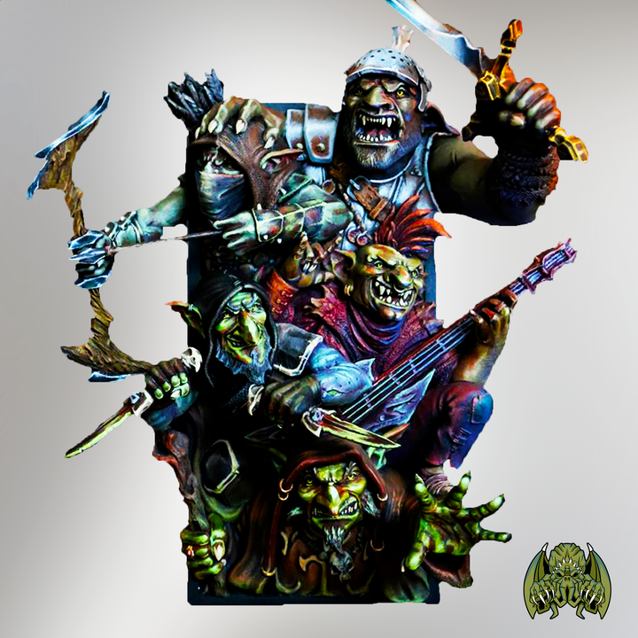 Mischief Shelf Mob – Goblin Book Nook or Bookend Set