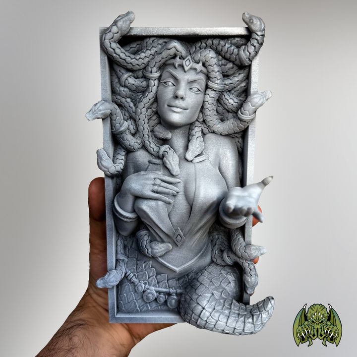 Gaze of the Gorgon – Medusa Themed Book Nook or Bookend Set